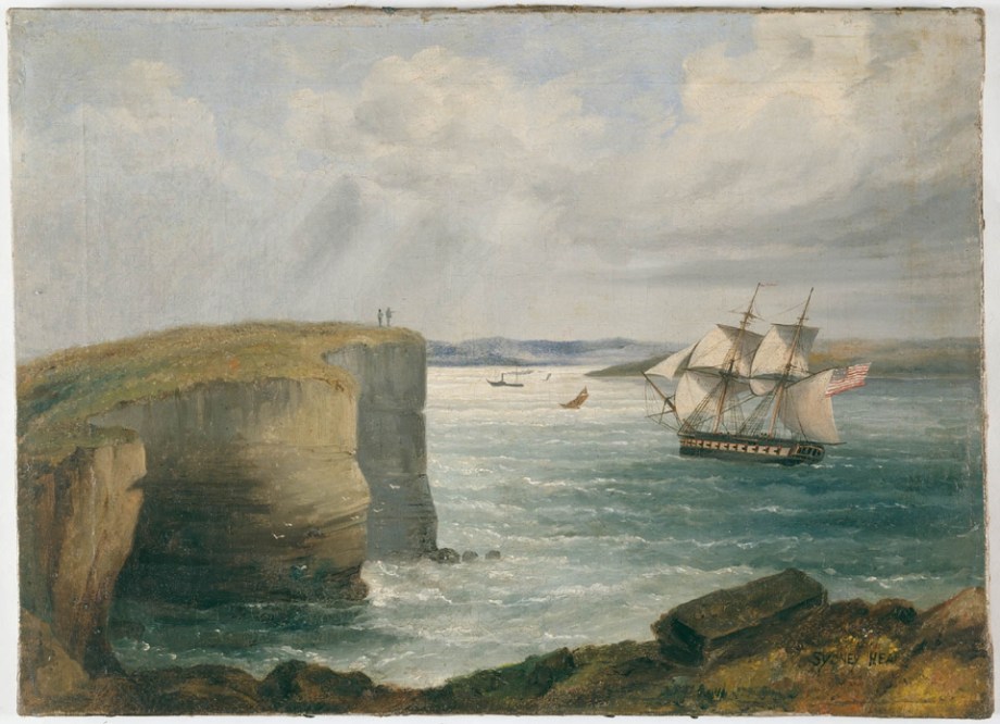 Sydney Heads around 1850 (dictionaryofsydney.org)