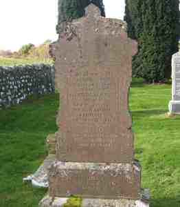 Family grave of James and Catherine Ross, also Catherine (Katie) their daughter and Hector their son. Headstone erected by Hector.